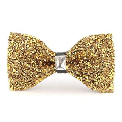 1pc Fashion Men's Multi-Color Rhinestone Bow Tie, Perfect For Wedding, Photoshoots, Cocktail Parties, Stage Accessories Street