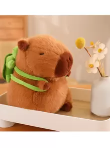 33 厘米/13 英寸可爱水豚毛绒玩具仿真水豚动漫毛绒玩具娃娃填充动物柔软娃娃毛绒玩具适合儿童生日派对用品圣诞装饰圣诞礼物家居装饰 S, 可爱毛绒玩具, 挤压柔软, 礼物, 儿童圣诞礼物, 水豚, 玩具, 圣诞节, 玩具毛绒, 生日装饰, 毛绒玩具