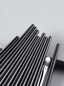 20pcs High Quality Black-Silver Series Complete Set Of Facial & Eye Makeup Brushes,Brush Set,Makeup Brush Kit,Make Up Brush Set,Make Up Set Complete,Makeup Brush Set,Complete Makeup Kit,Brush Kit,Brushes Makeup Set,Makeup Gift Set,Set - Black - View 10