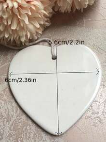 1入組心型吊墜特別友誼禮物,心形佳句禮物,永遠不要忘記你的影響,教師感謝禮物同事禮物,你讓一切有了不同心靈庇護,掛飾家飾派對禮品奇特小物情人節感恩節護士節節日禮物聖誕節禮袋禮盒 - 白色 - 查看 5