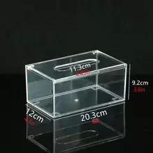 Clear Acrylic Tissue Box With Flip Cover, 1pc, Home Stuff, Table, Home Decorations, Home Organization And Storage, Room Decor, Room Decor Bedroom, Kitchen Accessories, Kitchen Tools, Organizer Kitchen, Travel, Holiday,Tissue Box Holder,Napkin Holder,Festival Family Gathering,Kitchen Dining Table DecorFor Home Kitchen Bedroom Living Room Dining Room, Home Decoration Accessories, Decorative Box,Women Wedding Gift,Summer Travel Holiday Festival Must-Have