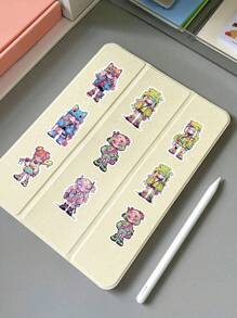 62入組糖果色少女貼紙套裝,適用於diy手機殼、筆記本、日誌、手提箱、相簿等等! - 彩色 - 查看 4