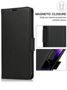 钱包式手机壳适用于 iPhone 16 15 14 Plus 13 12 11 Pro X XS Max XR 8 7 Plus SE 5G 2020 2022 带挂绳带，PU 皮革手机壳适用于三星 Galaxy A55 A35 A25 A15 A05 A54 A34 A24 A14 A04 A04E A73 A53 A33 A13 A72 A52 A42 A12 A71 A51 A70 A50 A30 S A20 A10 翻盖对开式手机壳，带 TPU 内壳，卡夹支架手机保护套兼容 - 黑色 - 查看 4