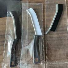 1pc Multipurpose Plastic Crevice Brush, Black Ergonomic Groove Cleaning Tool For Bathroom, Kitchen, Living Room, Etc. - Black - View 5