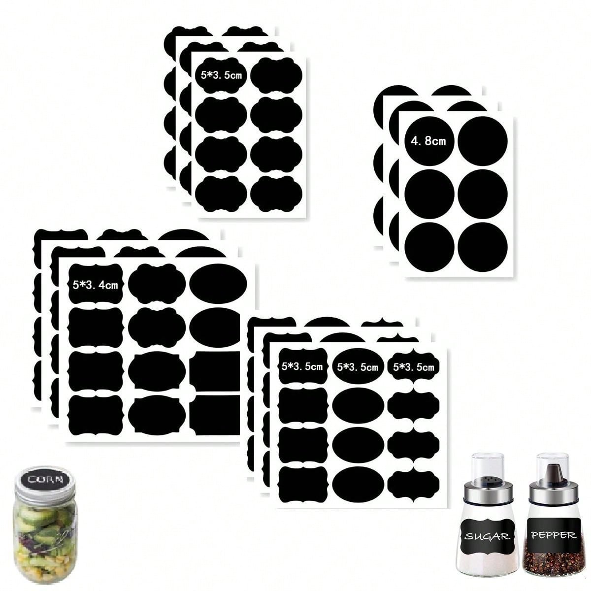 Chalkboard Labels Stickers Bulk 114 Reusable Chalk Labels With