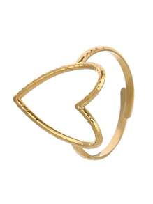 1個浪漫時尚合金白色心形寶石戒指,情人節送女朋友的禮物 - 銀色-RING1262-1 - 查看 13