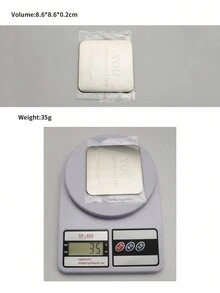 1pc Creative Stainless Steel Letter Design Cup Coaster - Silver - View 6