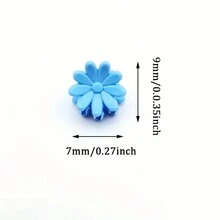 20入組迷你花冠心形魚兔蝴蝶髮夾爪夾髮飾品,適用於女孩 - 彩色 - 查看 4