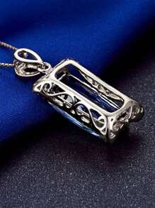 1串華麗的女用立方氧化鋯項鍊吊墜,適用於情人節禮物、婚禮訂婚紀念日派對珠寶 - 1# - 查看 7