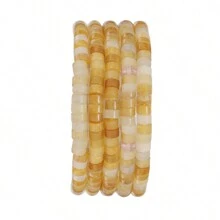 1 Fio De Miçanga Cilíndrica De Rondelle De Pedra 4x2mm De Turquesa, Quartzo E Jasper Para Fazer Jóias Com Contas De Disco Redondo E Plano Para Fazer Pulseiras Como Acessórios Diy