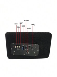 1 Bemines Tc-0802 Black Stereo Subwoofer Trapezoidal Subwoofer Passive Subwoofer Dual Speaker Car Speaker 8-Inch High-Power Audiophile Car Speaker Car Modified Subwoofer Car Trunk Subwoofer Suitable For All Cars - Black - View 7
