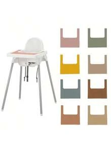 Antilop 嬰兒高腳椅餐墊,矽膠餐墊,高腳椅托盤手指食物餐墊,適合嬰兒、幼兒(淺粉紅色) - 淺粉色 - 查看 1