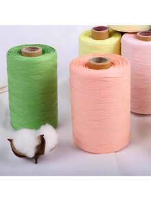 1球草編rafiha紗線,適用於製作夏季帽子、鉤編袋、diy工藝用品 - G39-穀味 - 查看 2