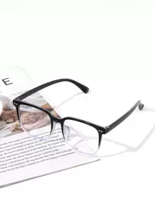 1 cặp kính mắt có chi tiết đinh tán màu gradient, quà tặng cho cha, quà tặng cho giáo viên, quà tặng cho phụ nữ, quà tặng vui nhộn, quà tặng cho chị em, quà tặng cho bạn thân, phụ kiện kính cho phụ nữ - màu đen - Xem 3