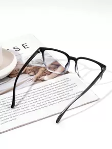 1 cặp kính mắt có chi tiết đinh tán màu gradient, quà tặng cho cha, quà tặng cho giáo viên, quà tặng cho phụ nữ, quà tặng vui nhộn, quà tặng cho chị em, quà tặng cho bạn thân, phụ kiện kính cho phụ nữ - màu đen - Xem 4
