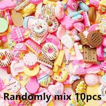 彩色卡通甜點設計平背樹脂吊飾 Diy 髮夾、手機殼、相框裝飾、牆壁裝飾、diy 剪貼簿工藝 - 彩色 - 查看 7