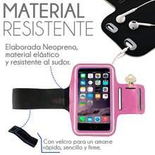 1 Pieza Brazalete Deportivo Unisex de 5.5 Pulgadas para Correr, Bolso para Brazo para Celular - Rosa - Ver 5