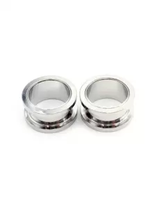 2入組 6-25mm 不鏽鋼耳道管塞,黑藍金顏色擴張器伸展器穿孔身體首飾 - 擴耳器 - 查看 41