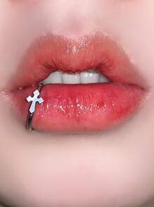 2 Anillos Para Los Labios Punk Sin Perforación, Anillos Para Los Labios Personalizados Al Estilo Europeo Y Americano Ins - Plateado - Ver 2