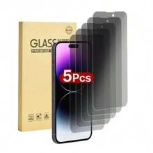 5pcs/Set Anti-Peep Full Coverage Tempered Glass Protective Film Compatible With IPhone 15/14/13/12/11/X/Xs/Xs Max, Iphone Screen Protector