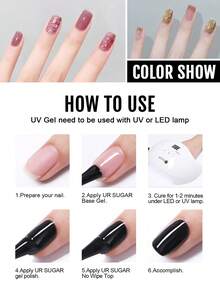 1pc Sliver Gel Nail Polish, 6D HOLOGRAPHIC GLITTER Rhinestone COLLECTION Popular Series Nail Gel 9 Colors Vibrant All Seasons Glitter Snowflake Gel Polish- UV/LED Soak Off Semi-Permanent Varnish For DIY Manicure Nail Salon New Year Christmas Nails Goth Fashion Y2k Winter Klein Blue Pink Purple White Brown - Silver - View 5