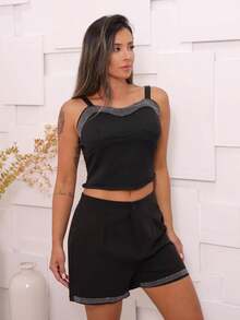 Women Two-Piece Outfits - màu đen - Xem 3