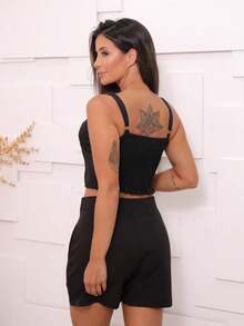 Women Two-Piece Outfits - màu đen - Xem 6