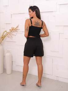 Women Two-Piece Outfits - màu đen - Xem 5