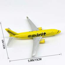 Spirit Airlines Airplane Model, Suitable For Collection And As Christmas, Birthday Gift - Yellow - View 2