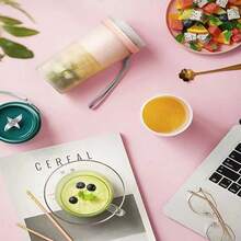 Portable Blender Juicer  Portable Juicer Cup Easy To For Travel - Pink - View 4