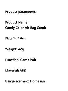 Handmade Creamy Bead Air Cushion Comb For Diy Volumizing, Anti-Static, Portable - Green - View 4