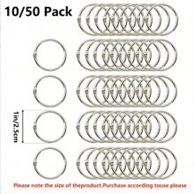 10/50 Packs 1 Inch Loose Leaf Binder Rings, Metal Book Rings For Index Cards, Flash Cards, And Paper Back To School,Back To School,School Supplies - View 2