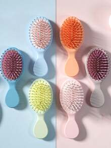 Handmade Creamy Bead Air Cushion Comb For Diy Volumizing, Anti-Static, Portable - Green - View 2
