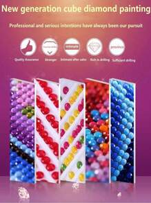 5d 新鶴鑽石畫馬賽克鑽石貼紙現代藝術刺繡全圓鑽石馬賽克牆面裝飾十字繡套裝適合家居和客廳 - 彩色 - 查看 5