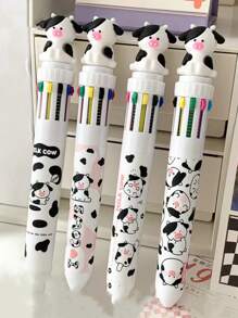 1入組奶牛設計圓珠筆 - 黑與白 - 查看 4