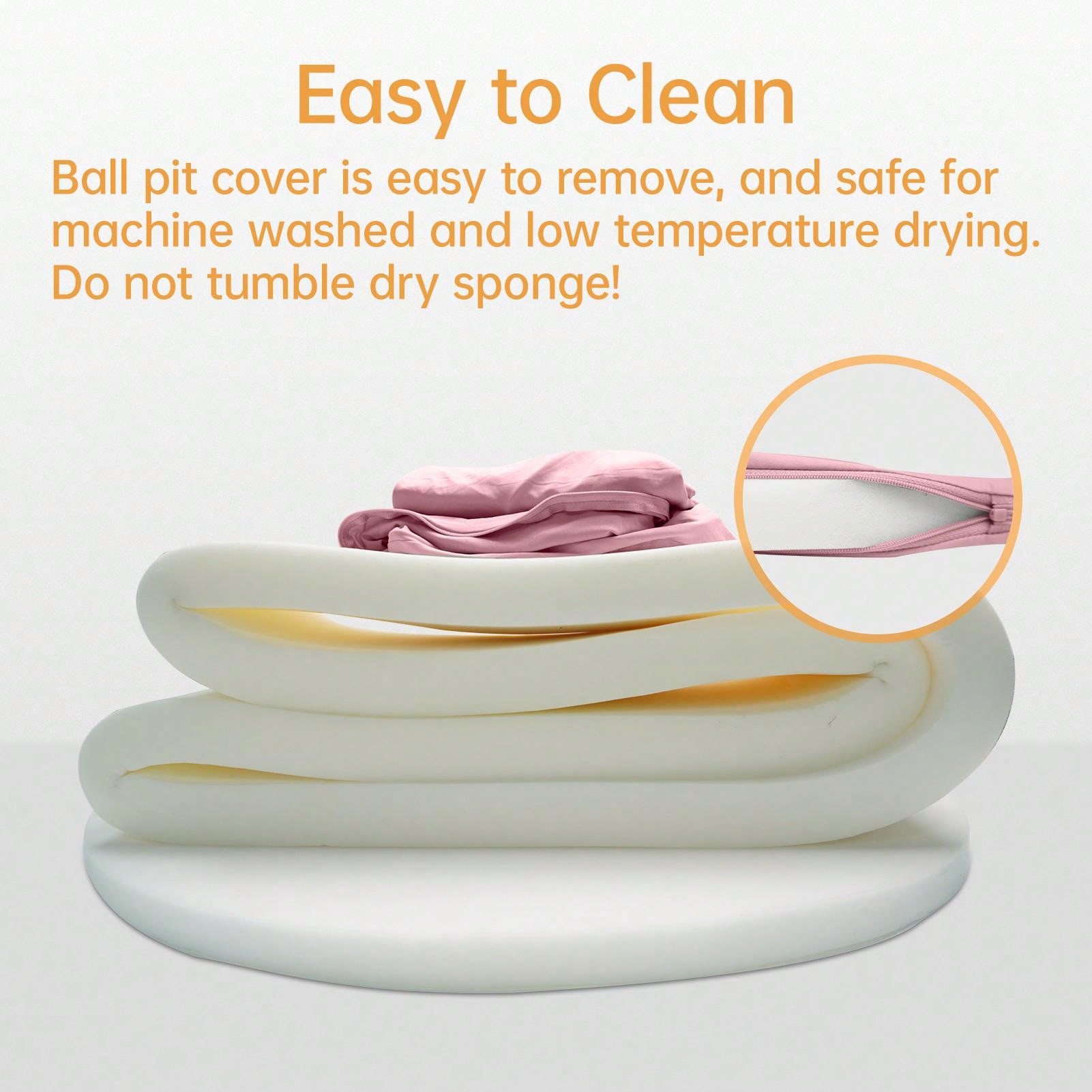 Baby Ball Pit NOT Included Balls Soft Round Memory Foam Ball Pits Indoor Outdoor For Babies