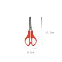 Measuring Scissors With Non-Slip Handle, Safe And Sharp School And Office Scissors, Ruler And Scissors For Diy Crafts - Green - View 2