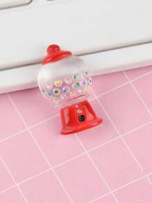 10入組可愛樹脂糖果機設計diy珠寶配件,仿真奶油餡口香糖糊裝飾手機殼與文具盒 - 紅色 - 查看 9