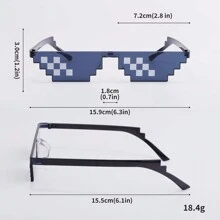 2szt Mozaika Pojedynczy/Podwójny Rząd Dekoracji Modne Okulary, Modny Styl Akcesoria Plażowe Okulary Odcienie Na Letnie Wakacje Na Plaży, Na Zewnątrz, Podróże