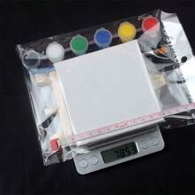 1入組迷你油畫畫框套裝,適用於兒童diy繪畫,包括空白畫布、練習板、手繪框架,是初學者練習的優秀工具,是完美的拼圖玩具套裝 - 彩色 - 查看 6