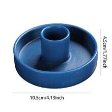 1 件 Palo Santo 香座,適用於 Palo Santo 香棒的天然大理石香爐,手工製作的 Palo Santo 木質香香座 - 藍色 - 藍色 - 查看 3