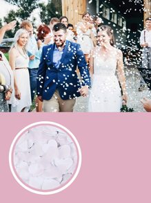 1 paquete de Confeti con forma de corazón blanco, papel de seda, para decorar mesas de fiesta de boda, decoración de boda y Navidad