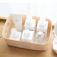 1個桌面收納盒,化妝品收納盒,雜物整理盒,收納籃 - 彩色 - 查看 5