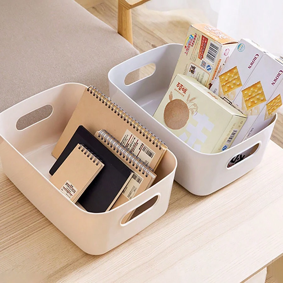 1個桌面收納盒,化妝品收納盒,雜物整理盒,收納籃 - 彩色 - 查看 1