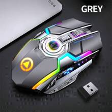 Silent Darwing Rechargeable Wireless Mouse For Office, Gaming, Desktop Computer & Laptop (Silver)