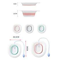 Bồn Tắm Điện Sitz Cho Phụ Nữ Mang Thai Sau Sinh Có Thể Gập Lại Trĩ Vệ Sinh Giặt Hông Tắm - Xám - Xem 2
