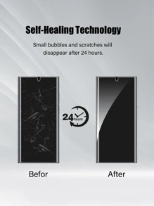 2 件手机防窥屏幕保护膜,水凝胶 TPU,防窥隐私,防摔,防刮,兼容 Galaxy S21/S22/S23/S24 Ultra/S24 FE/A06/A16/A36/A56/S25/S25 Ultra 生日礼物,家人,朋友手机屏幕保护膜,手机配件防水防震防指纹全覆盖 - 黑色 - 查看 7