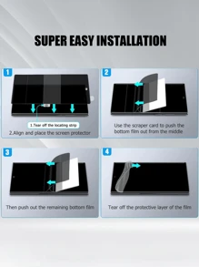 2 件手机防窥屏幕保护膜,水凝胶 TPU,防窥隐私,防摔,防刮,兼容 Galaxy S21/S22/S23/S24 Ultra/S24 FE/A06/A16/A36/A56/S25/S25 Ultra 生日礼物,家人,朋友手机屏幕保护膜,手机配件防水防震防指纹全覆盖 - 黑色 - 查看 11