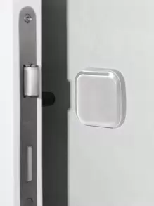 1pc Self-Adhesive Door Handle Bumper Guard, Transparent Waterproof Sticker, Wall Protector Pad For Door, Cabinet, Fridge - Clear - View 7