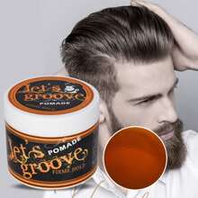 1pc Men'S Hair Styling Wax Matte Hair Mud Long Lasting Hair Shaping Clay For All Hair Types - Yellow - View 1